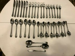 Vintage Stanley Roberts Torino Stainless Flatware 39 Pc.  Set.  Service For 6