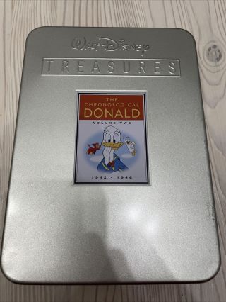 Walt Disney Treasures 2 Dvd & Tin Case Set Chronological Donald Duck Vol.  Two