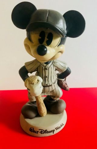 Walt Disney World Mickey Mouse vintage baseball bobble head large 2
