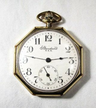 Vintage Gold Filled 7 Jewel York Standard Pocket Watch C2923