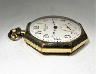Vintage Gold Filled 7 Jewel York Standard Pocket Watch C2923 3
