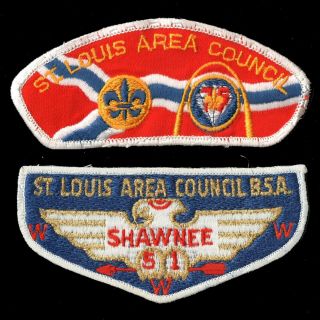 Bsa Boy Scout St Louis Area Council / Shawnee Troop 51 Thunderbird Patches
