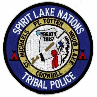 Spirit Lake Nations Tribal Police North Dakota Nd Colorful Patch Sheriff