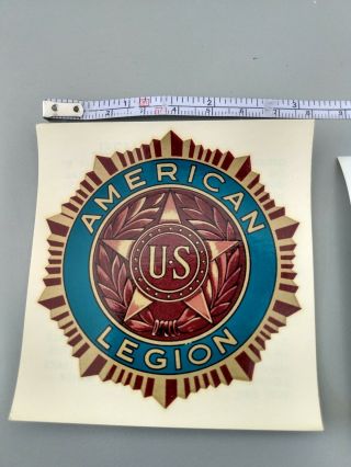 Vintage American Legion US Window Signs 3