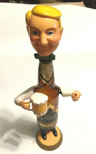 Vintage 1959 Blatz Beer Bottle Man Bar Display Figure
