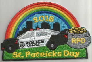 Richmond Virginia Police 2018 St.  Patricks Day Patch