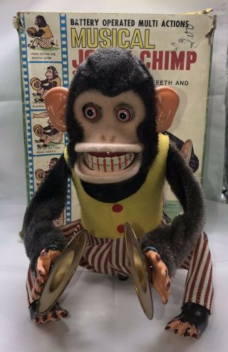 Vintage Daishin Musical Jolly Chimp Battery Operated