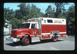 Riverhead Ny 1991 International Amthors Rescue Fire Apparatus Slide