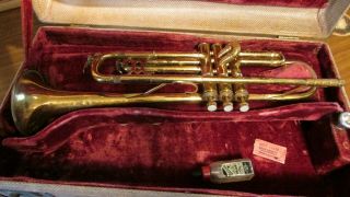 Vintage King Liberty Efde Trumpet H N White Co.  Cleveland In Case 315489 C 1940s