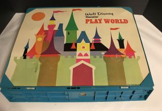 Vtg 60s Walt Disney Foldaway Playworld Train Track Disneyland Playset Parts