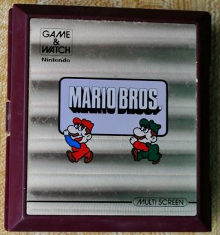 Vintage 1983 Nintendo Game & Watch Mario Bros Mario & Luigi Dual Screen/controls