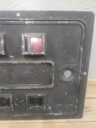 Vintage Pinball Machine Coin Door Stamped 