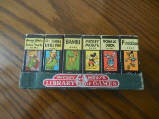 Vintage 1946 Disney Mickey Mouse Library Of Games