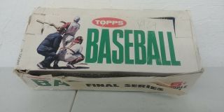Vintage 1964 Topps Baseball 5 Cents Empty Wax Pack Display Box