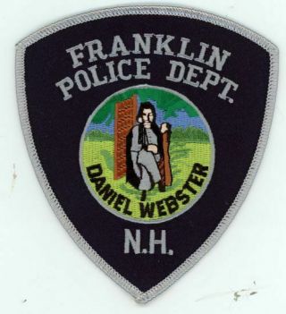 Franklin Police Hampshire Nh Colorful Patch Sheriff