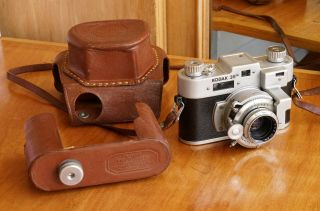 Kodak 35 Rf Rangefinder,  Vintage 35mm Camera W/ Case