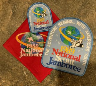 1989 National Jamboree Patch,  Backpack,  Neckerchief Set,  Boy Scouts Of America