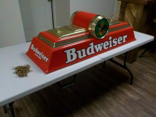 Vintage Budweiser Beer Sign Light For Bar Pool Table