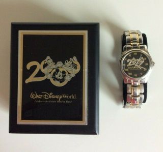 Disney World 2000 Limited Edition Watch Gold Silver Tone Link 1782/2000
