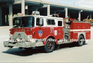 York City Engine 91 1989 Mack Cf Ward 79 Pumper Fire Apparatus Photo