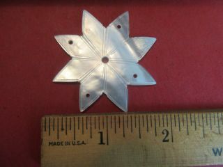 ANTIQUE,  EARLY 19th C,  FRENCH,  PALAIS ROYAL MOTHER OF PEARL THREAD WINDER,  STAR 2