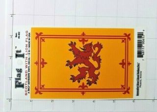 Scotland With Lion Flag Decal Sticker Auto Scottish United Kingdom Royal Scots