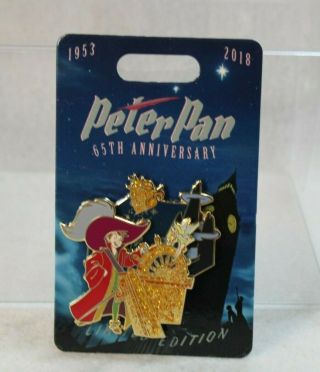 Disney Parks 65th Anniversary Peter Pan Le 4000 Pin Tinker Bell Jolly Roger Ship