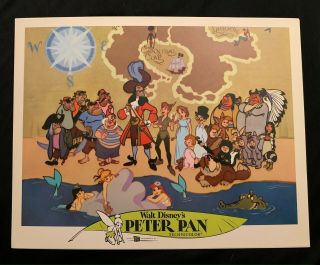 Peter Pan Lobby Card R71 Walt Disney Productions Full Cast