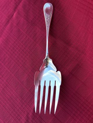 Ivy Aka Antique Ivy Engraved By Tiffany & Co.  Sterling Silver Buffet Fork 10 "