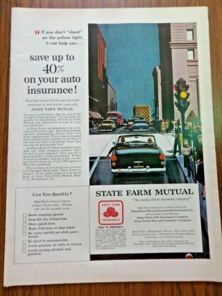 1954 State Farm Mutual Insurance Ad Auto If You Don 