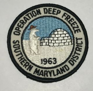 1963 Southern Maryland District Operation Deep Freeze Patch Mc6