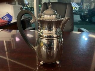 Antique Sterling Silver Coffee Pot Royalty Interest D Haig 546 Grams