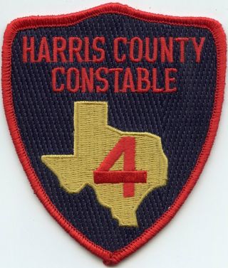 Harris County Texas Tx Precinct 4 Constable Sheriff Police Patch