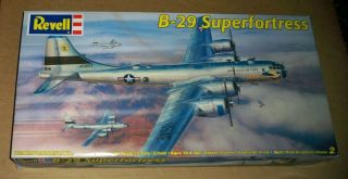 Vintage Revell B - 29 Superfortress Bomber 1:48 Model Airplane Niob Inside
