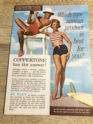 Coppertone Brochure - Vintage 1964 - 65 Ny Worlds Fair Souvenir