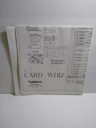 Gottlieb Card Whiz Pinball Machine Wiring Diagram Schematic For 1976 Game