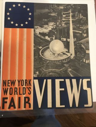 Rare 1939 Views Of The York Worlds Fair Souvenir Book