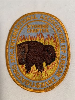 International Association Of Arson Investigators Inc,  Wyoming Chapter Patch