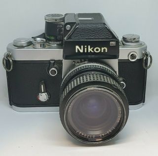 Vintage Nikon F2 35mm Film Camera W/ Nikon Nikor 1:3.  3 - 4.  5 35 - 70mm Lens