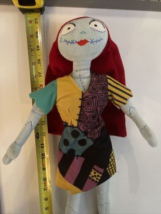 Disney Store Sally Soft Plush Doll Tim Burton Nightmare Before Christmas 21 " Guc