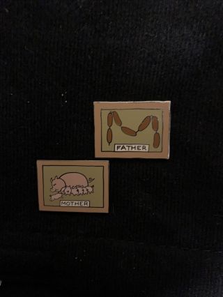 Three Little Pigs Wall Picture Of Mother And Father Pig With Piglets 2003 Le Pin