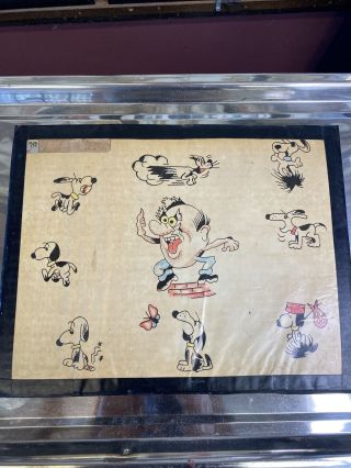 Spaulding And Rogers Production Tattoo Flash Vintage Snoopy Shop Classics