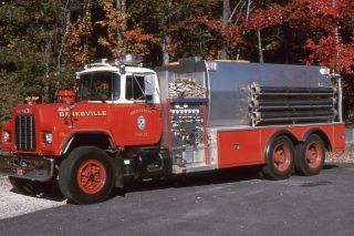 Banksville Ny 1989 Mack R Trans - Tech Tanker - Fire Apparatus Slide