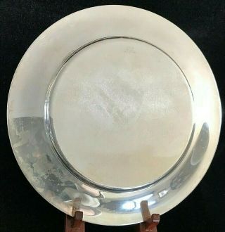 Vintage Large S Kirk & Son 258 Sterling Silver Plate Charger 10 7/8  466g 3
