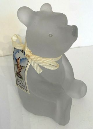 Disney Classic Winnie The Pooh Figurine Charpente Frosted Glass Crystal 5 " H X 31
