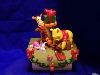 Disney Winnie The Pooh & Tigger Christmas Stocking Hanger Holder - 45934 No Box