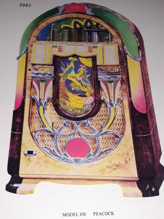 Wurlitzer Jukebox Book 1934 - 1974 By Frank Adams Amr Htf
