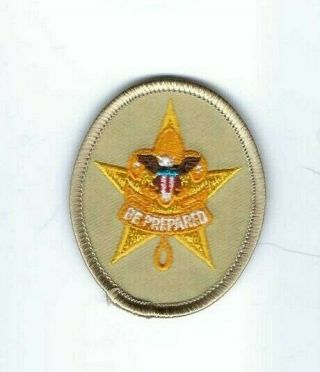 Boy Scout Patch Star Rank " Since 1910 " Back