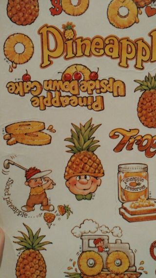 Mark 1 Sniff Stickers Pineapple Scent Sheet 80s Vintage Trend Matte 3