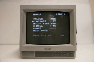 Sony Ssm14n5u Crt Trinitron Monitor Retro/vintage Gaming